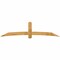 Ekena Millwork Bellingham Rough Sawn Timber Gable Bracket, Western Red Cedar, 108"W x 27"H x 2"D x 6"F, 6/12 Pitch GBW108X27X0206BEL00RWR - alternate 1